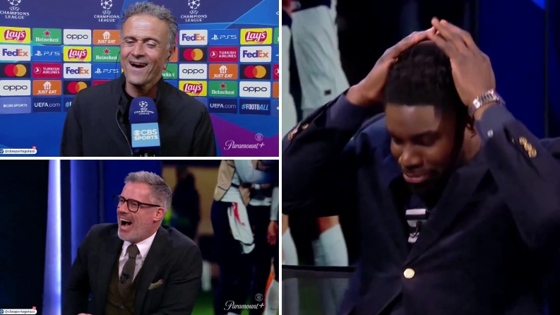 PSG boss Luis Enrique roasts Micah Richards during hilarious CBS Sports interview