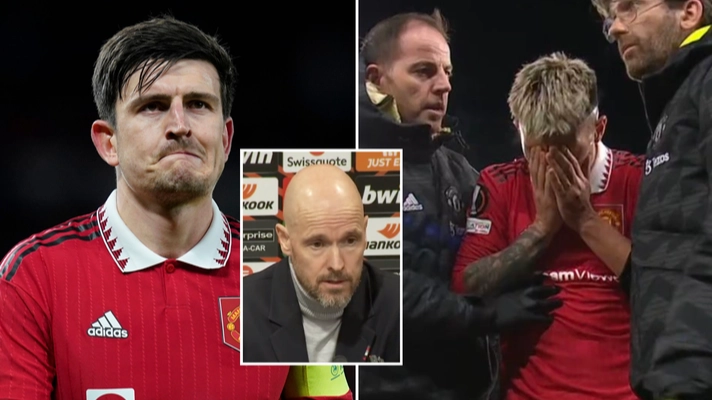Peter Schmeichel slams Erik ten Hag and Harry Maguire over Lisandro Martinez’s injury