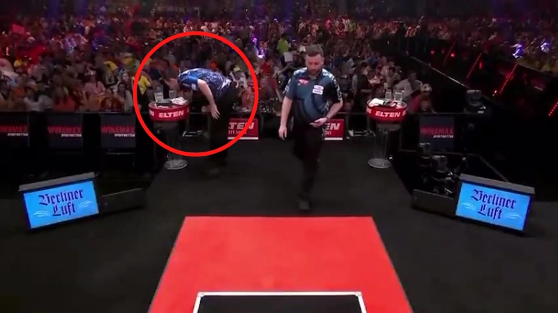 Luke Humphries explains his actions after bizarre moment caught on live TV leaves darts star embarrassed
