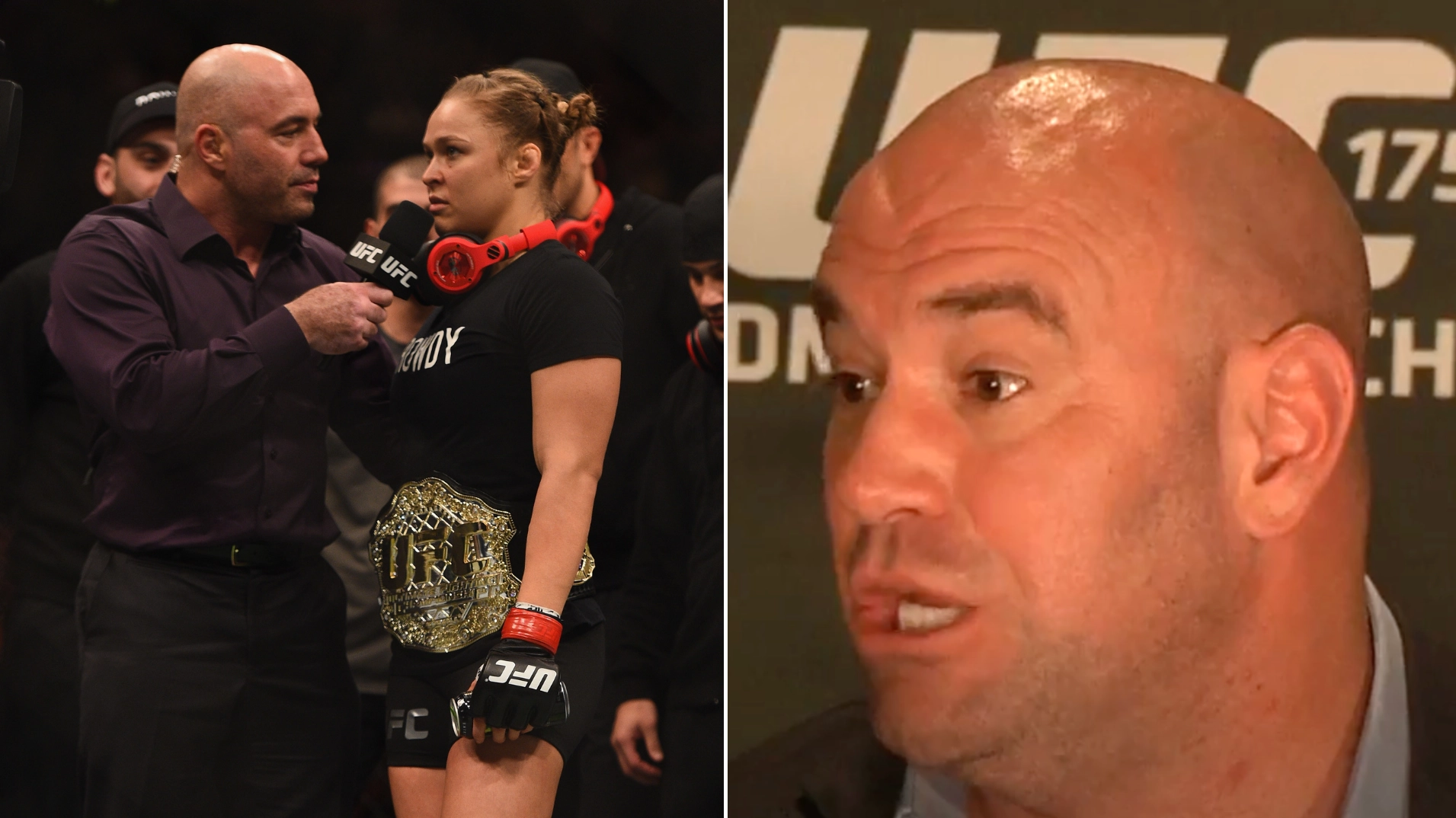 Dana White was once left in disbelief after Joe Rogan asked 'idiotic' question to Ronda Rousey live on-air