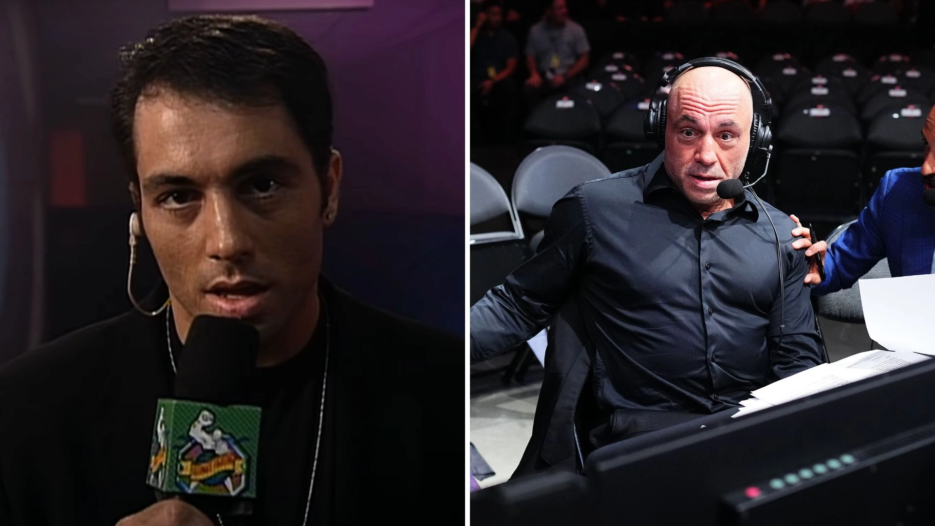 Unrecognisable Joe Rogan had another job in the UFC before being a commentator