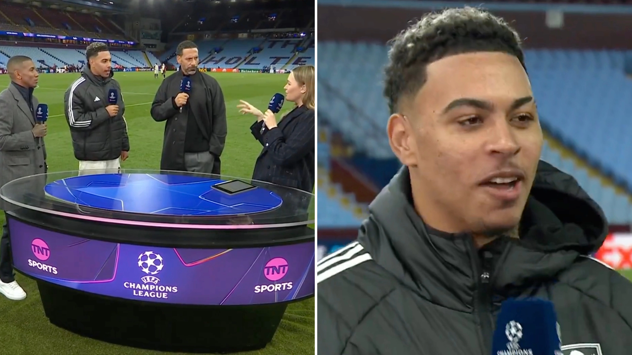 Fans loved Morgan Rogers' brilliant interview after Aston Villa's historic Bayern Munich win