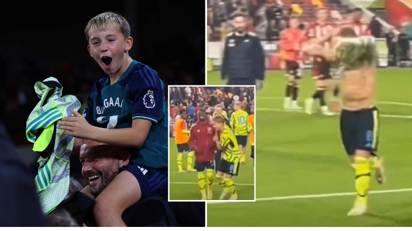 Footage shows Martin Odegaard being the perfect captain on three separate occasions after Carabao Cup win