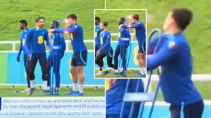 Jack Grealish accidentally violates Harry Maguire live on Sky Sports, it sums his season up so far
