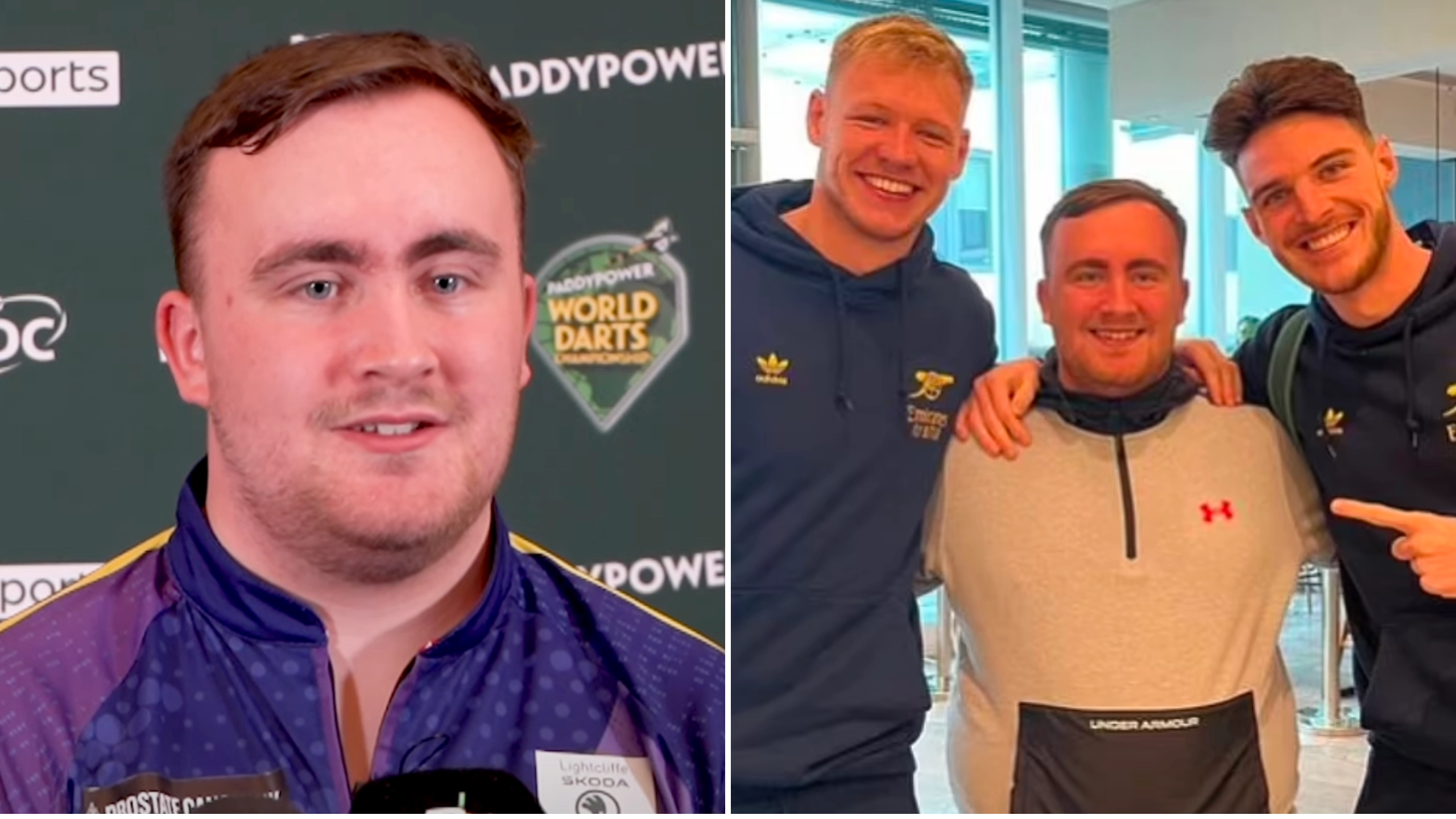 Declan Rice and Aaron Ramsdale's message to Luke Littler ahead of £50,000 Raymond van Barneveld encounter