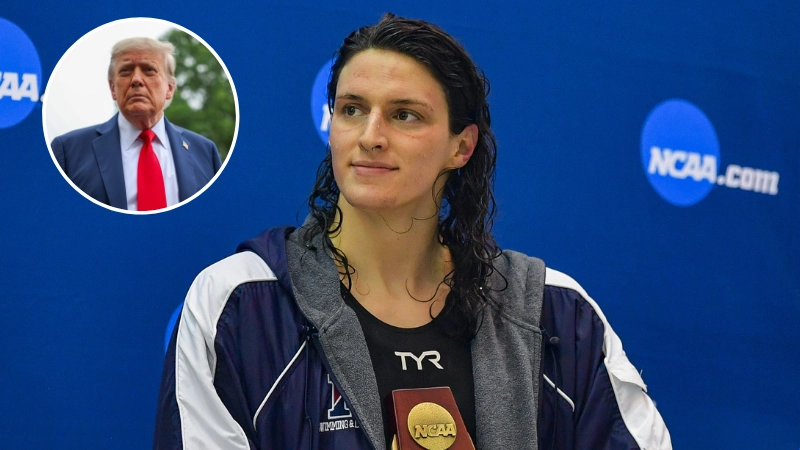 Trans swimmer Lia Thomas stripped of medals and records in landmark case after Donald Trump decision