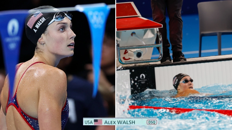 American swimmer disqualified in her only Olympic event after illegal violation