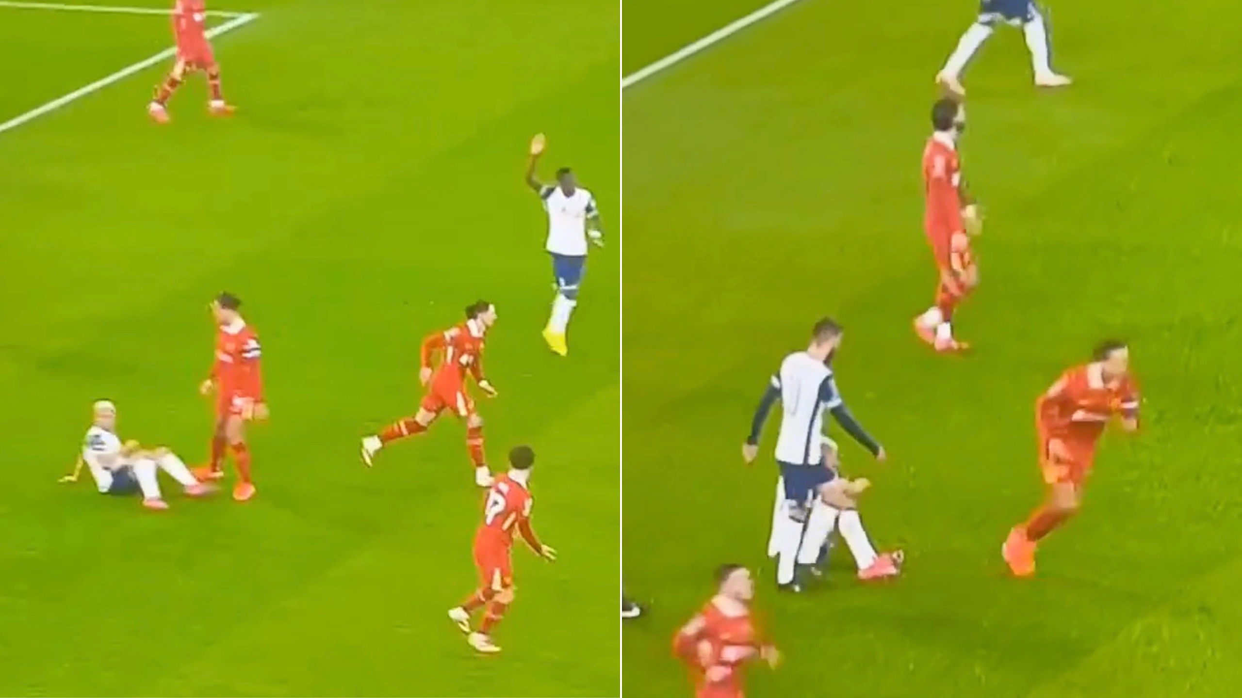 Fans think Virgil van Dijk showed 'ultimate disrespect' to Richarlison during off the ball incident in Carabao Cup