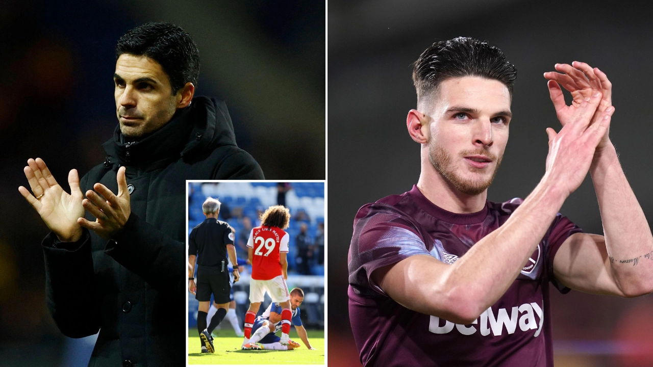Former Arsenal star 'banished' by Mikel Arteta could be the key to Declan Rice signing this summer