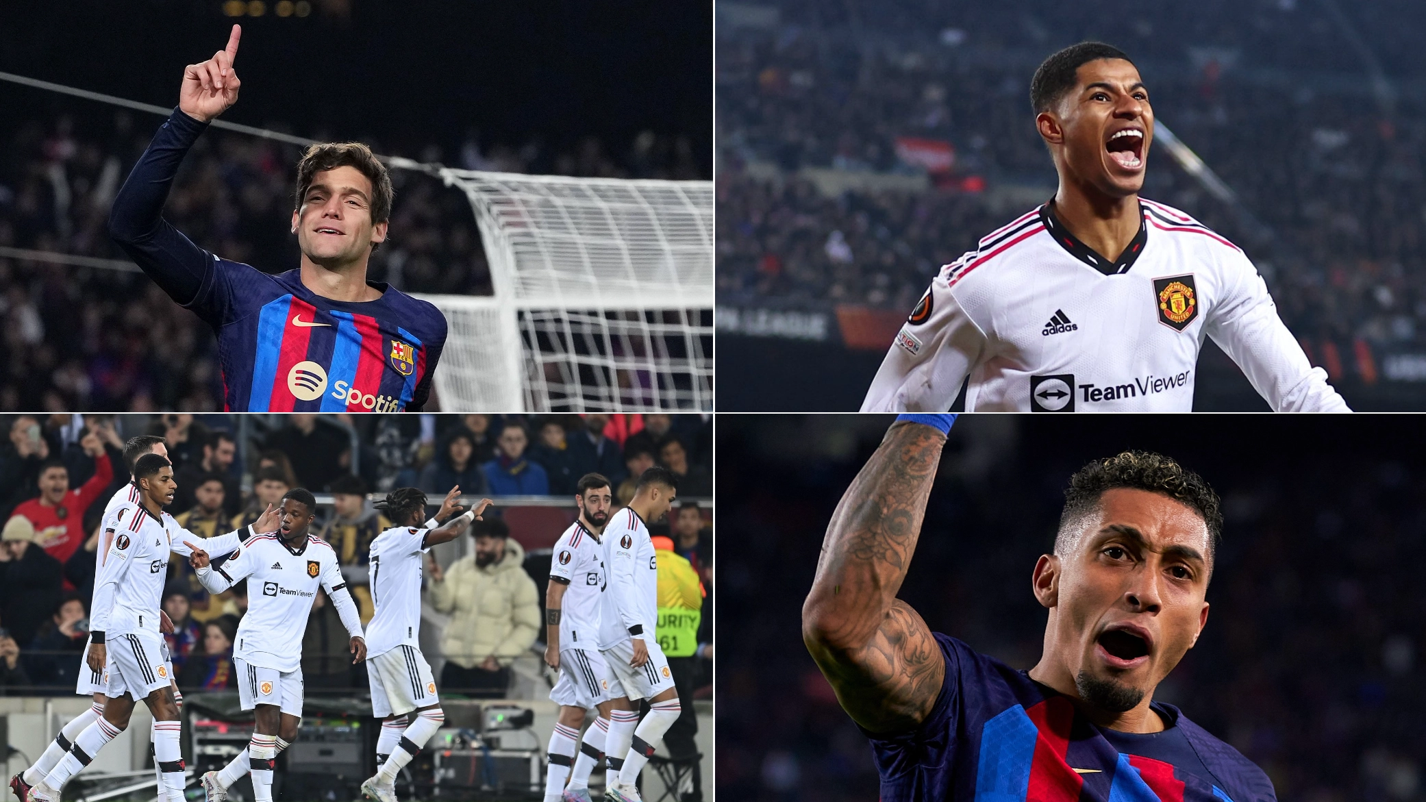 Barcelona and Man United play out thrilling 2-2 draw in Europa League classic