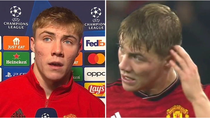 Rasmus Hojlund spotted 'going ballistic' at Man Utd teammate during Copenhagen defeat