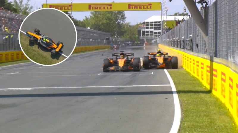 Lando Norris' immediate reaction speaks volumes after high-speed crash with team-mate Oscar Piastri at Canadian GP