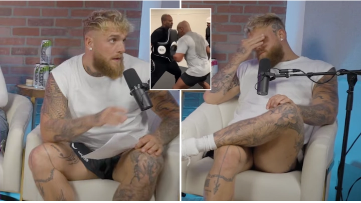 Jake Paul shown terrifying Mike Tyson training footage and his reaction speaks volumes