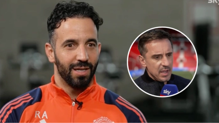Ruben Amorim makes shock U-turn on Gary Neville criticism following Manchester derby