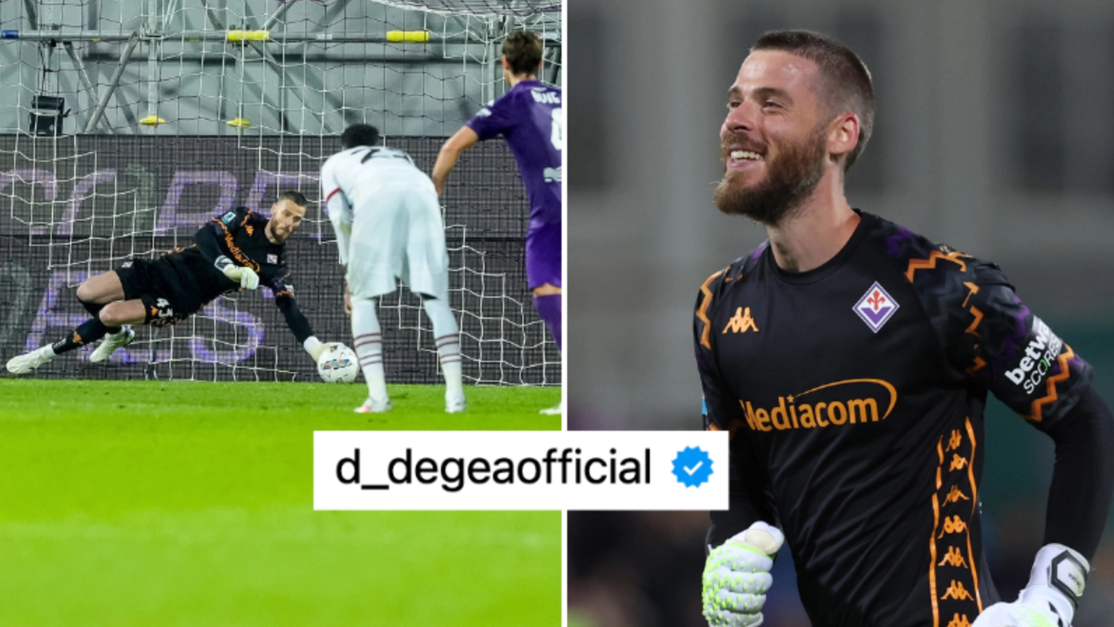 What David de Gea posted online after heroic Fiorentina performance has got Man Utd fans talking