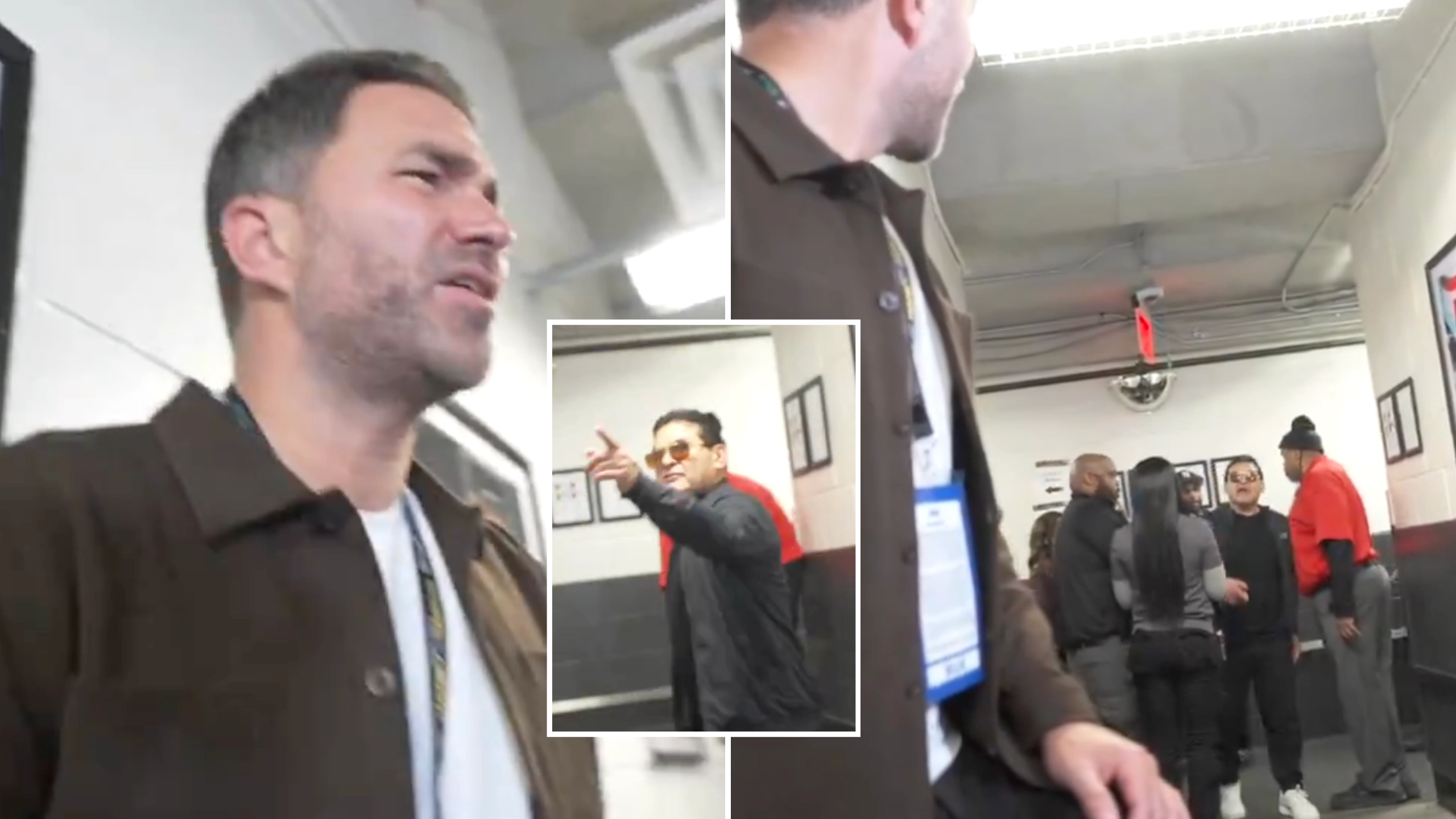 Eddie Hearn involved in explosive row with Ryan Garcia’s father while trying to give interview