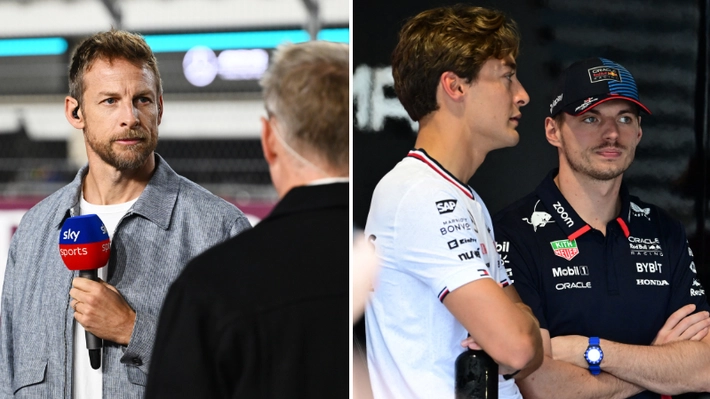 Jenson Button wades into F1 row with 'shocking' claim about Max Verstappen and George Russell dispute