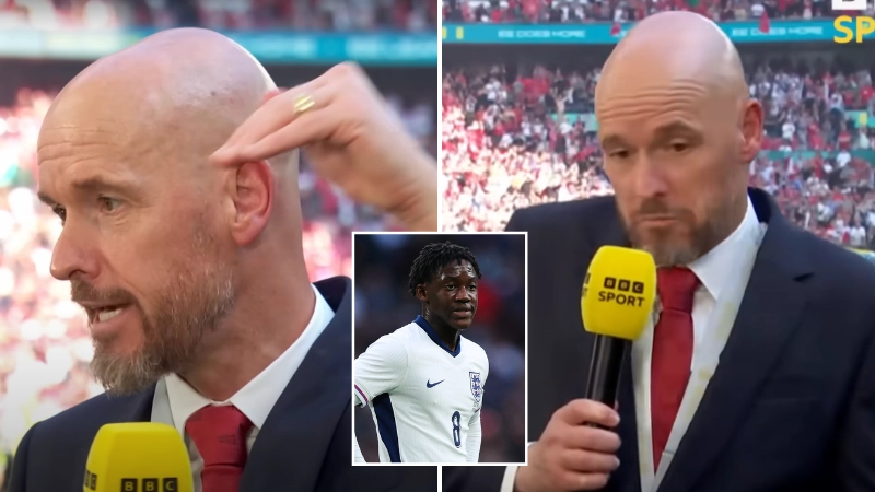 Erik ten Hag's comments about Kobbie Mainoo after the FA Cup final are going viral, he knew this would happen