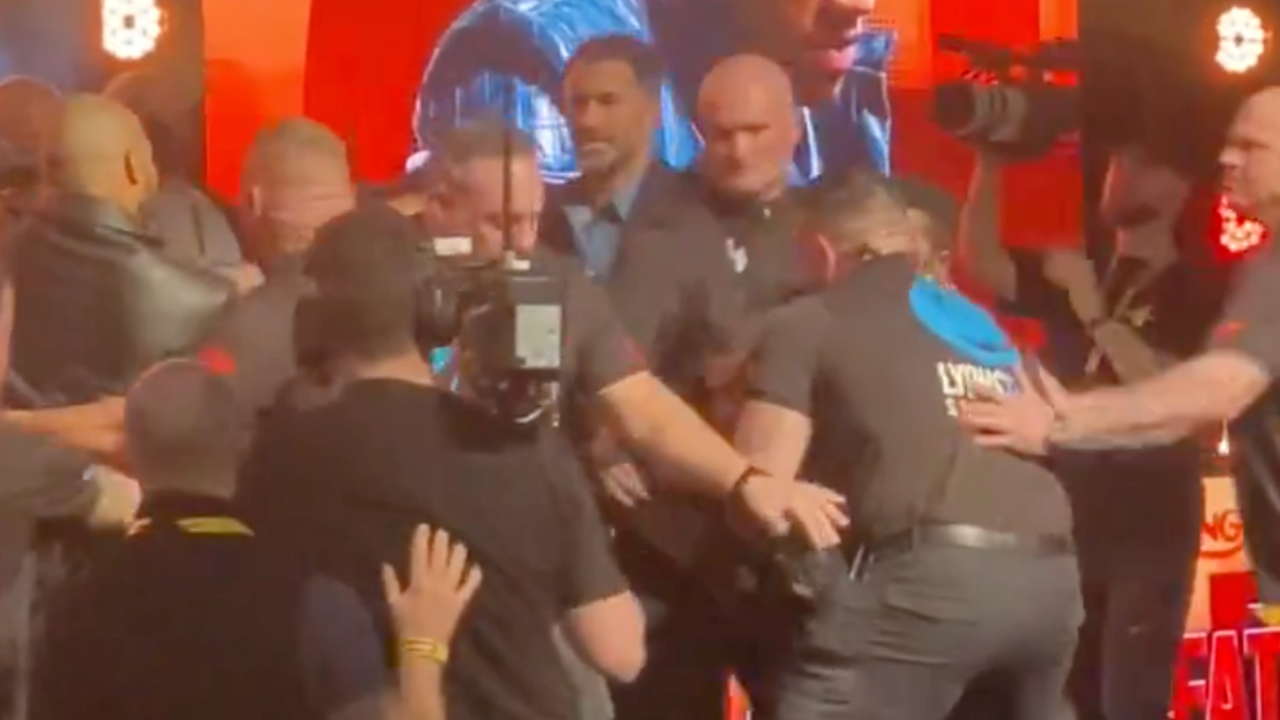 Unseen footage shows what Eddie Hearn did immediately after Chris Eubank Jr slapped Conor Benn with an egg