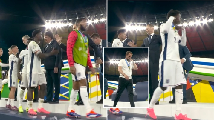 England fans furious at what Gareth Southgate and players did after being given their runners-up medals
