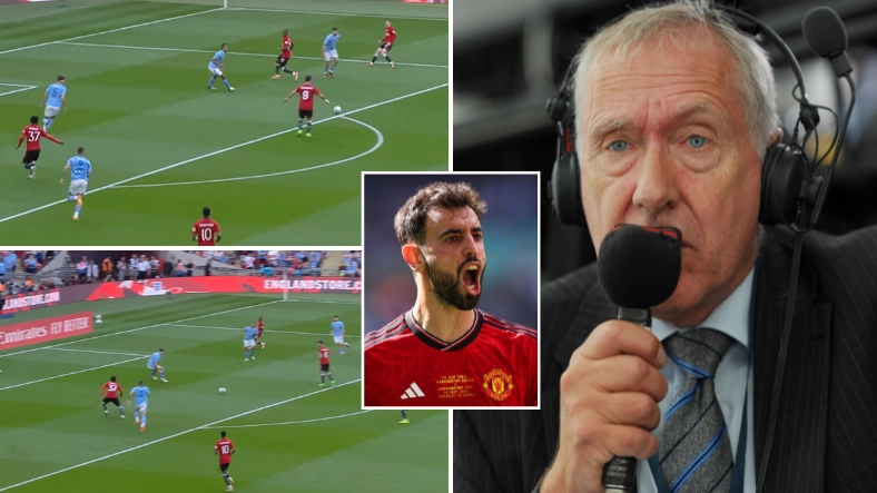 Man Utd fans aren't happy after hearing what Martin Tyler said about Bruno Fernandes during FA Cup final