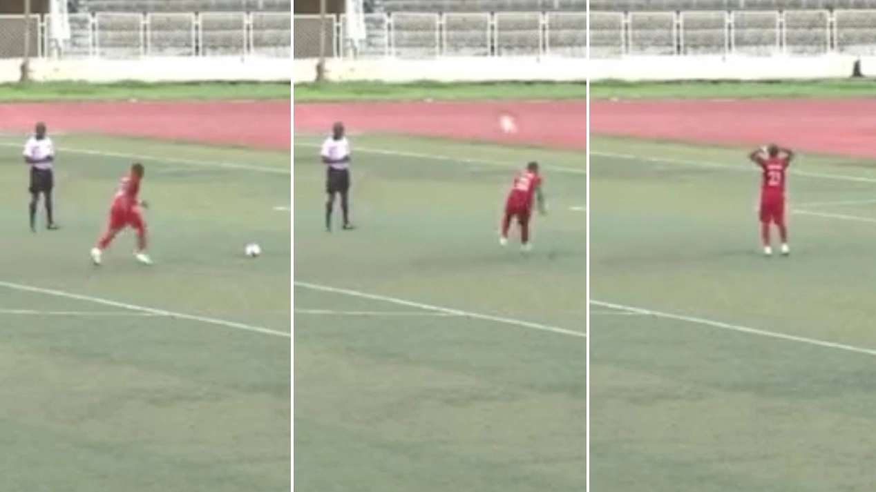 Nigerian Team Accused Of 'Match-Fixing' After Bizarre Shootout With One Penalty Going Out For A THROW-IN