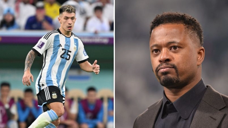 Patrice Evra aims brutal dig at former Arsenal player while praising Lisandro Martinez