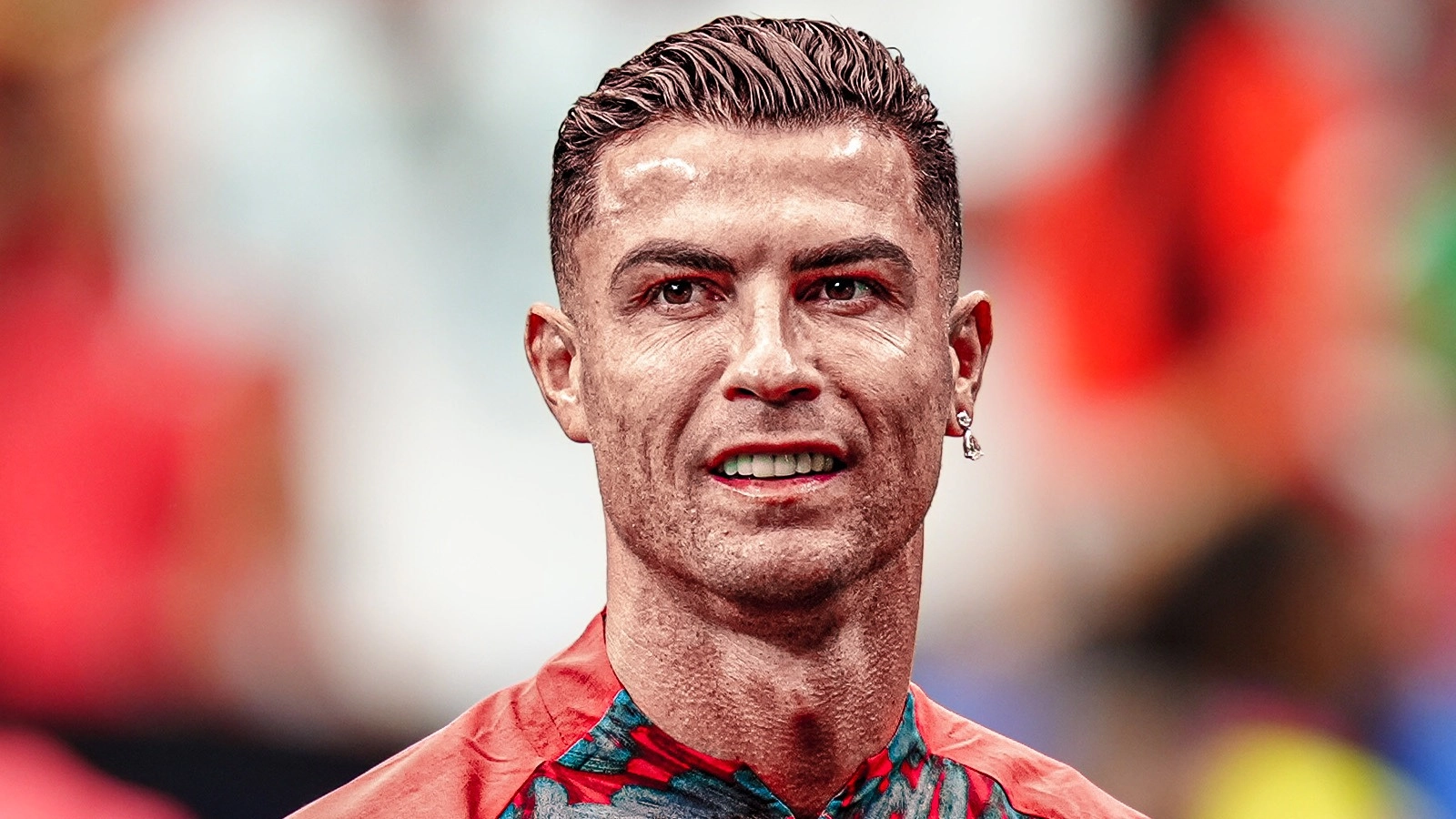 Cristiano Ronaldo wears special World Cup patch given to exclusive group of players during Portugal v DR Congo
