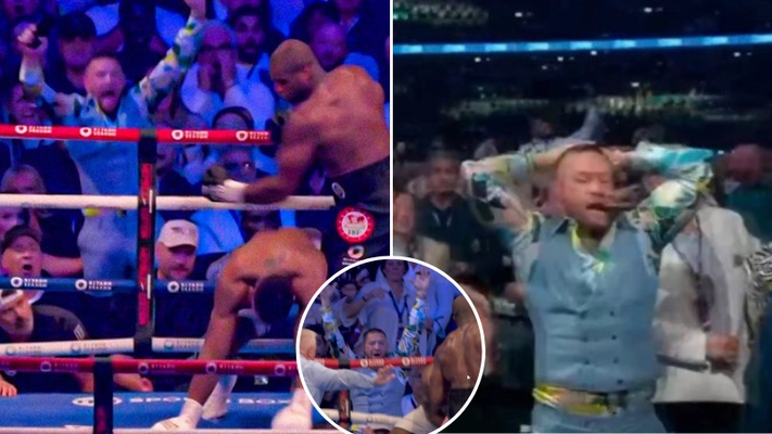 Fans spot Conor McGregor’s hilarious reaction to Anthony Joshua being knocked down by Daniel Dubois