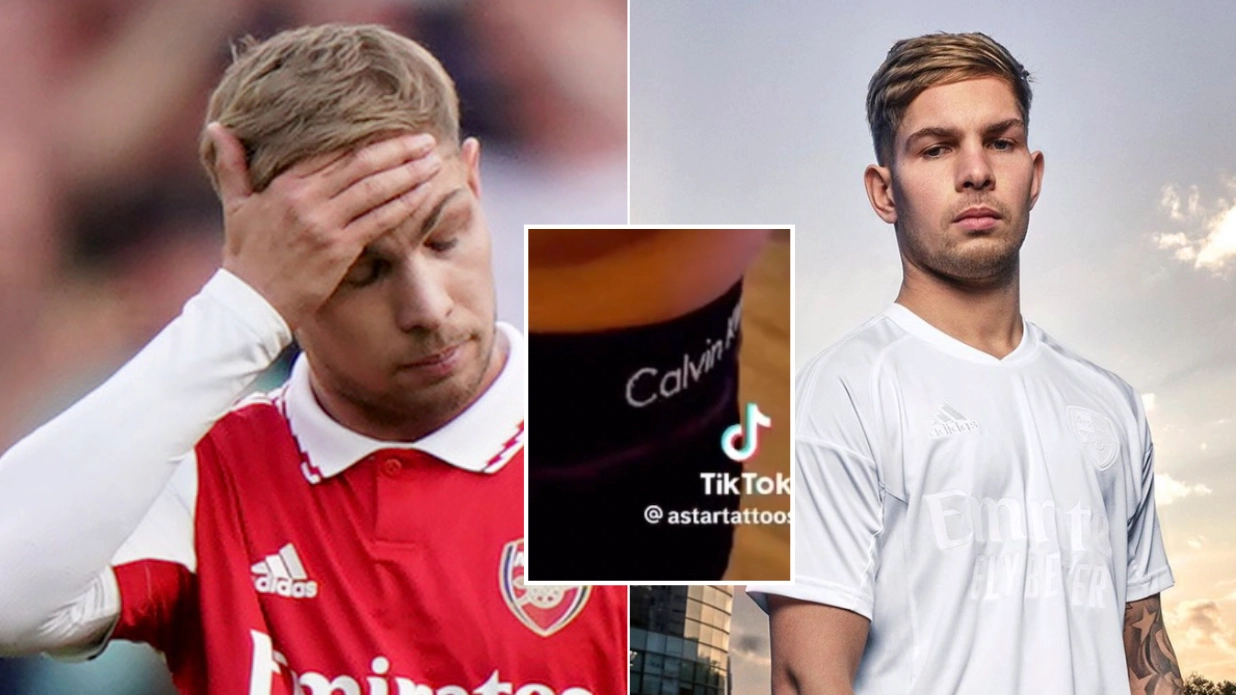 Arsenal fans cannot believe Emile Smith-Rowe's 'crazy' new tattoo