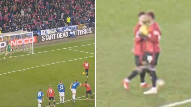 Bruno Fernandes hailed as the perfect captain as 'classy' Marcus Rashford gesture spotted
