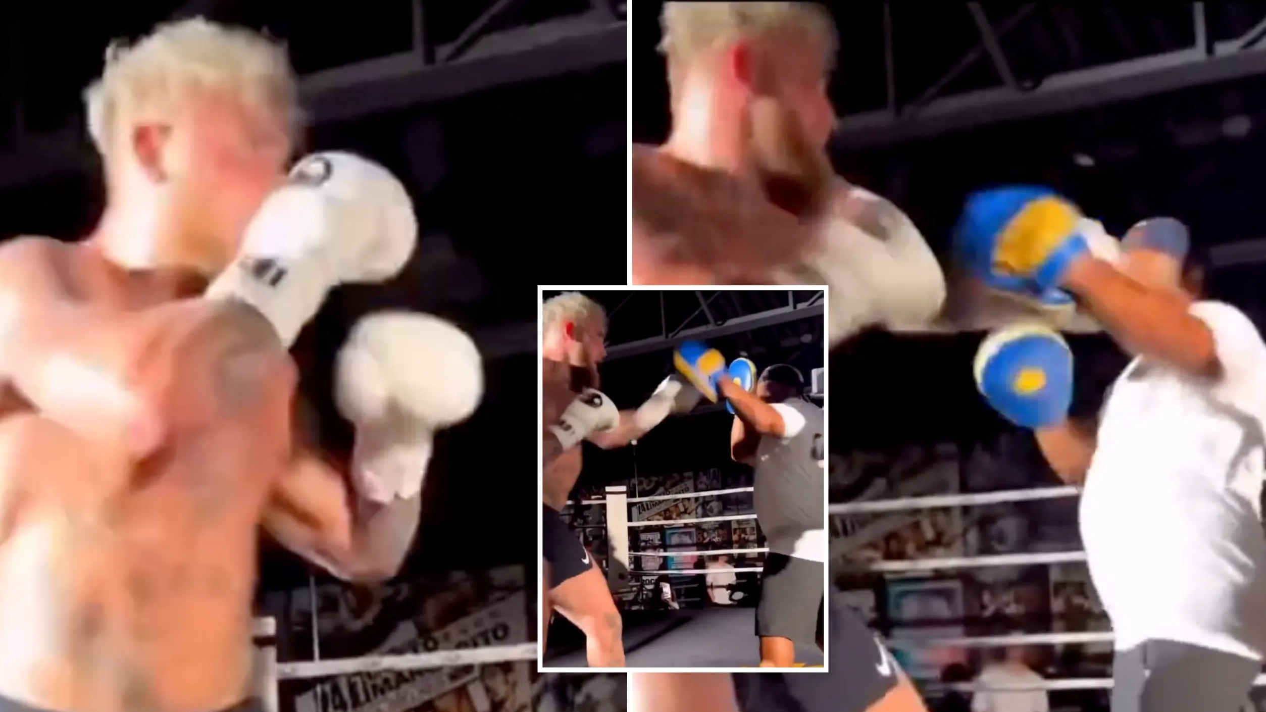 Boxing fans are all saying the same thing about KSI after watching Jake Paul's pad work
