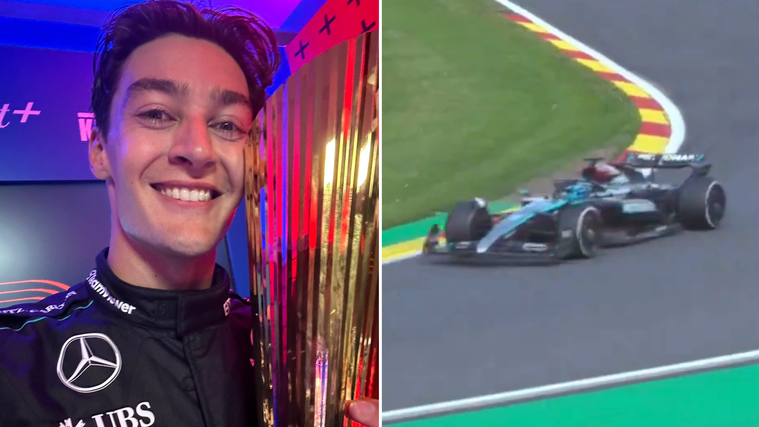 Lewis Hamilton could be set to win Belgian Grand Prix with George Russell facing potential disqualification
