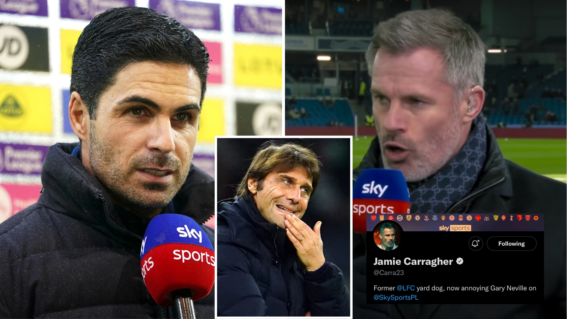 Jamie Carragher Fully Rattles Arsenal Fans With A Single Tweet After Tottenham Match Is Called Off