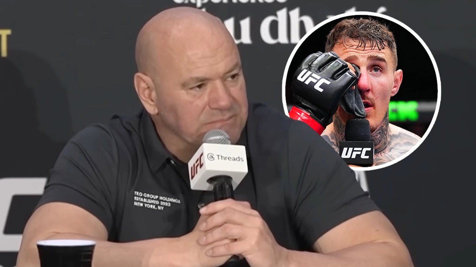 Dana White Causes Outrage With 'Insane' Tom Aspinall Comments After Eye Poke