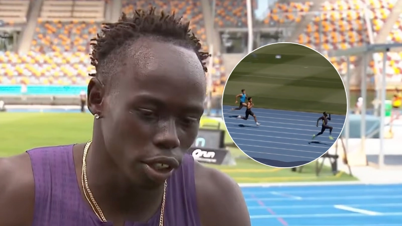 Gout Gout makes unbelievable claim after winning 100m race in 'crazy conditions'