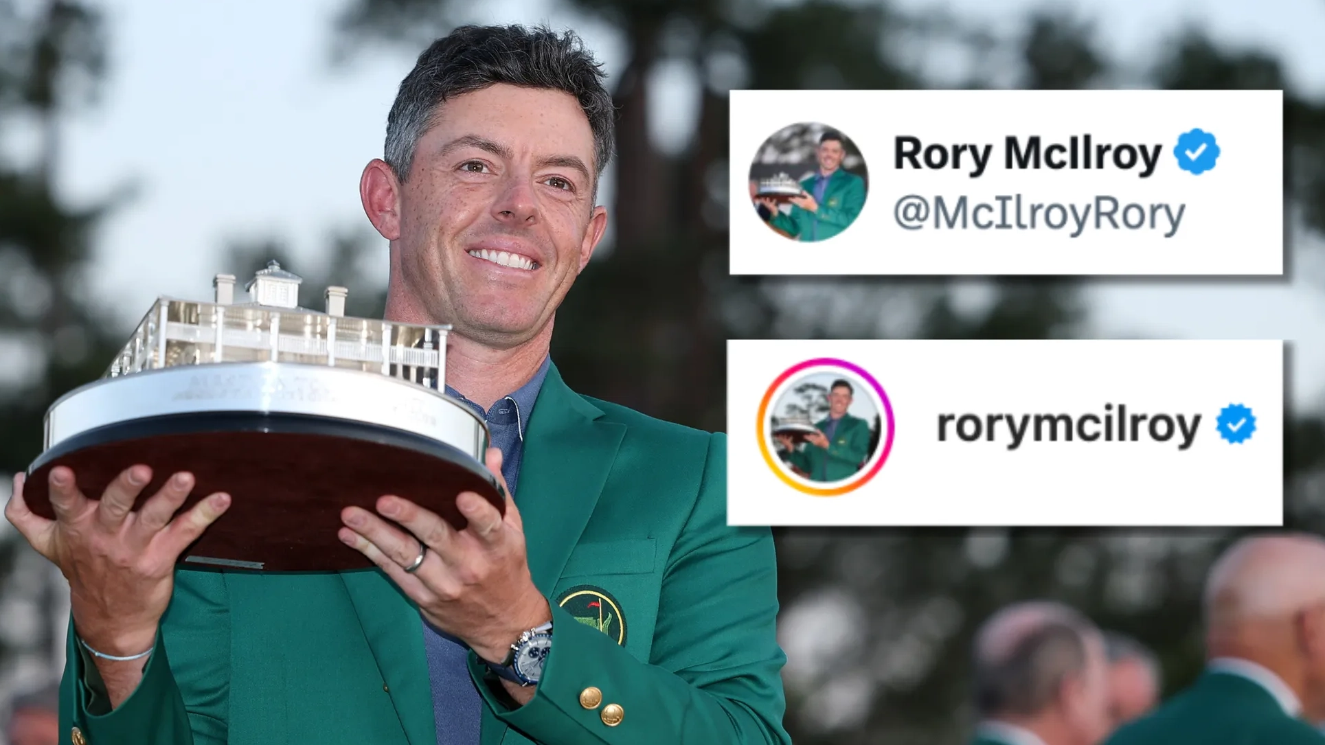 Rory McIlroy updates social media bio for the first time in 15 years after winning the Masters