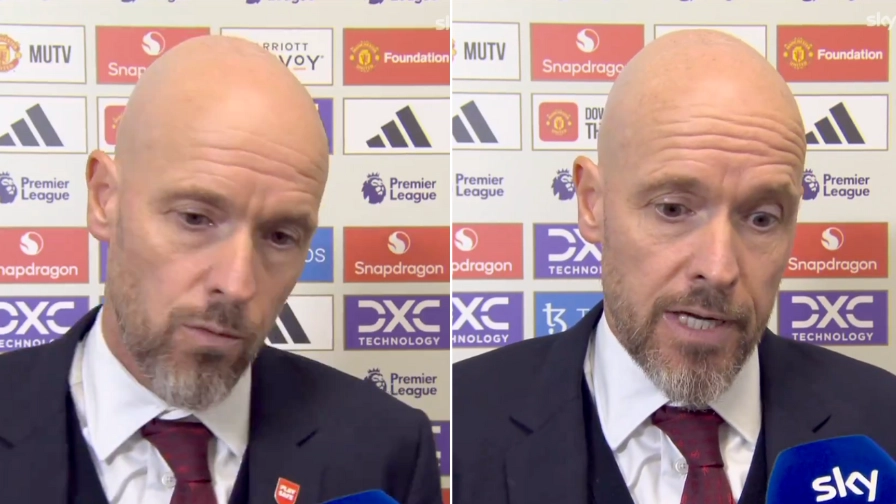 Erik ten Hag directly responds to question about whether he will be sacked by Manchester United