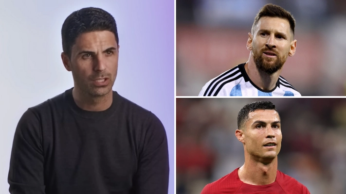 Mikel Arteta settles the Lionel Messi and Cristiano Ronaldo GOAT debate once and for all