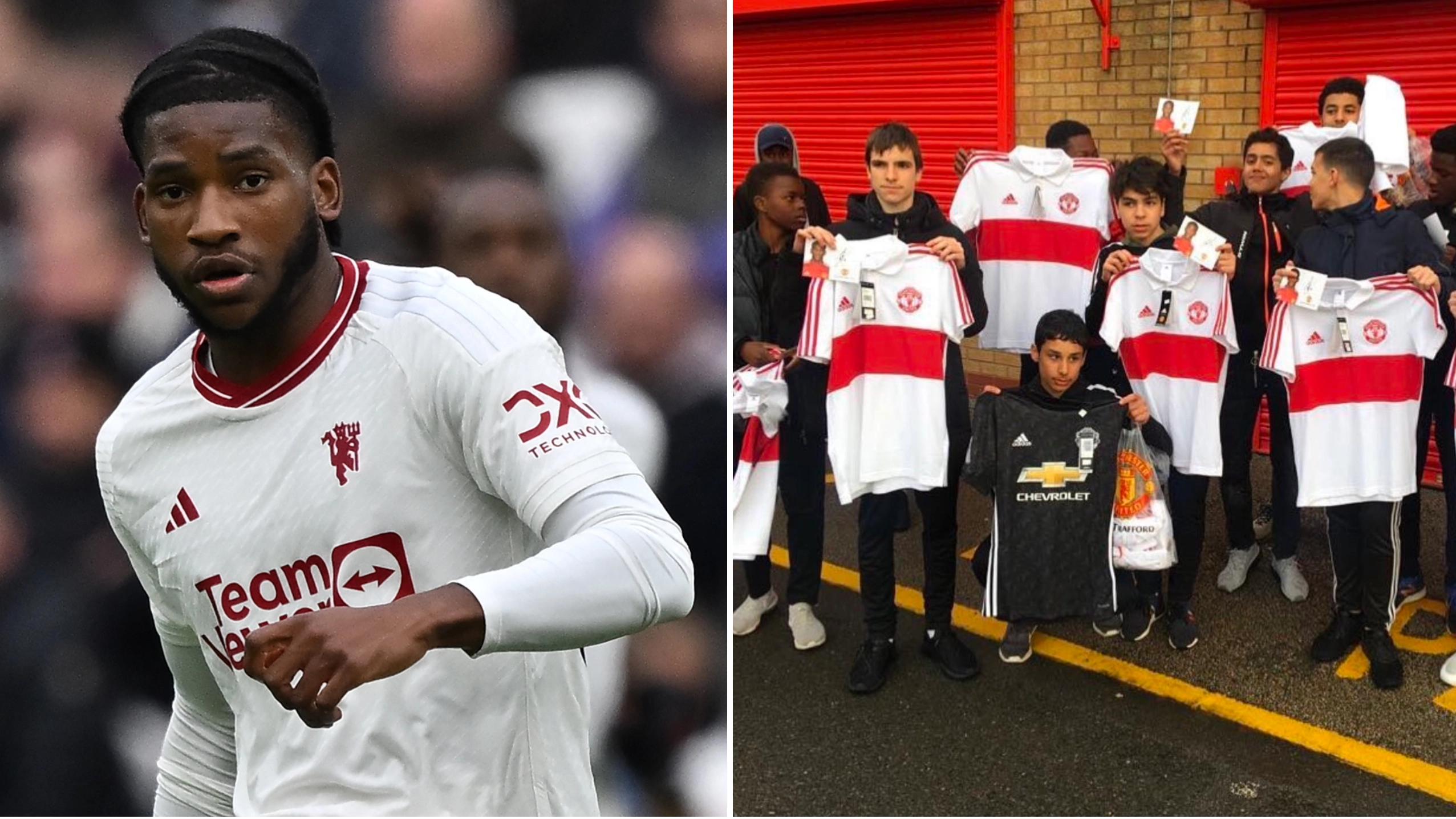 Willy Kambwala vowed to one day play for Man Utd after attending one of the 'worst games in club's history'