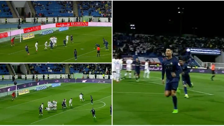 Cristiano Ronaldo scores two free-kicks in 10 minutes for Al Nassr, his second was unstoppable