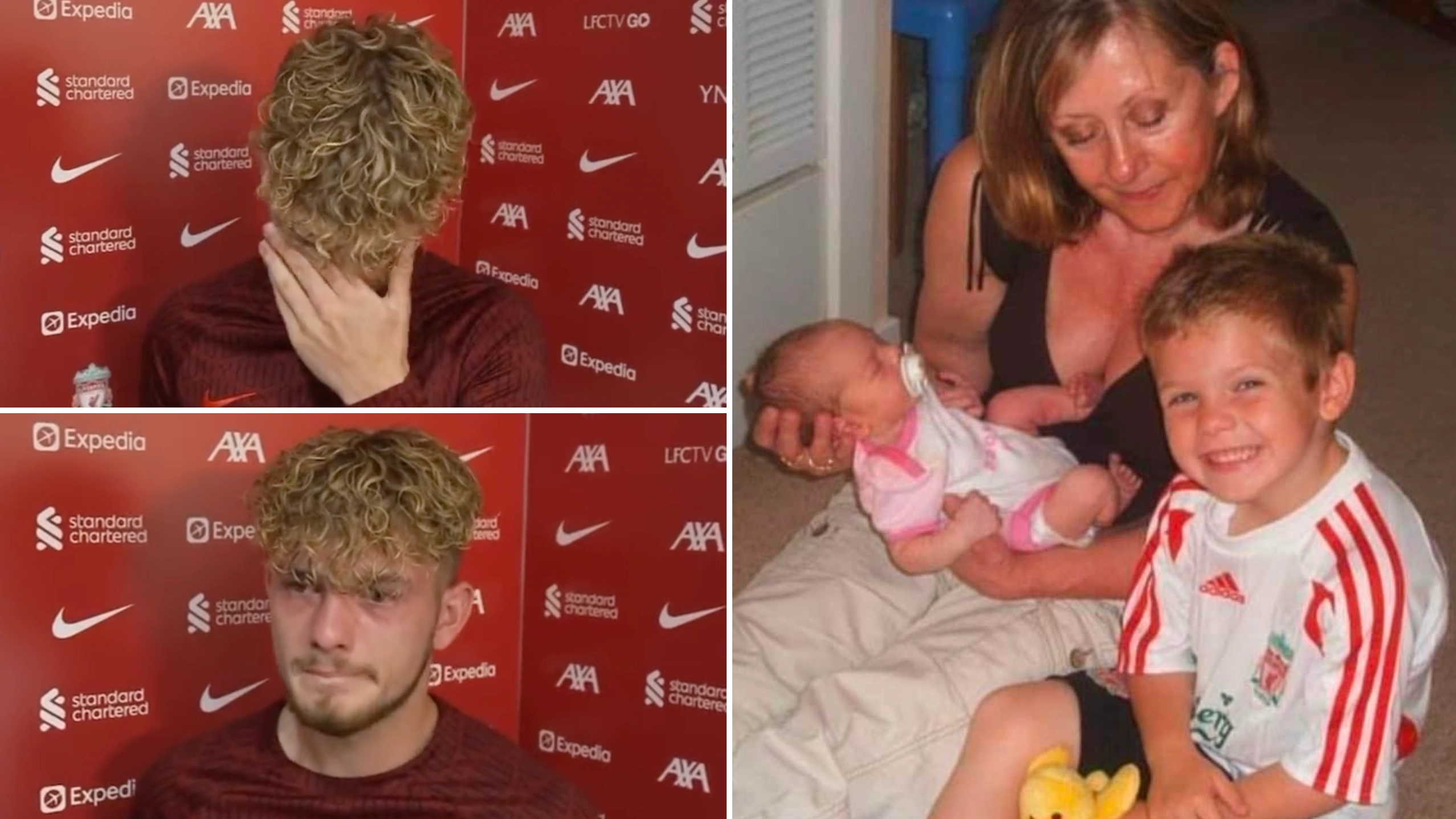 Harvey Elliott breaks down in tears during emotional interview after scoring against Bournemouth
