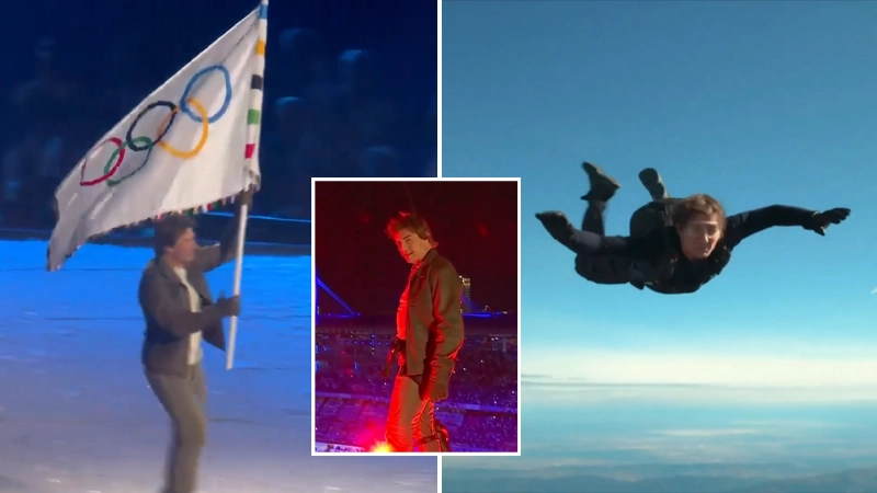 Olympics viewers all have same complaint after watching Tom Cruise stunt during Paris closing ceremony