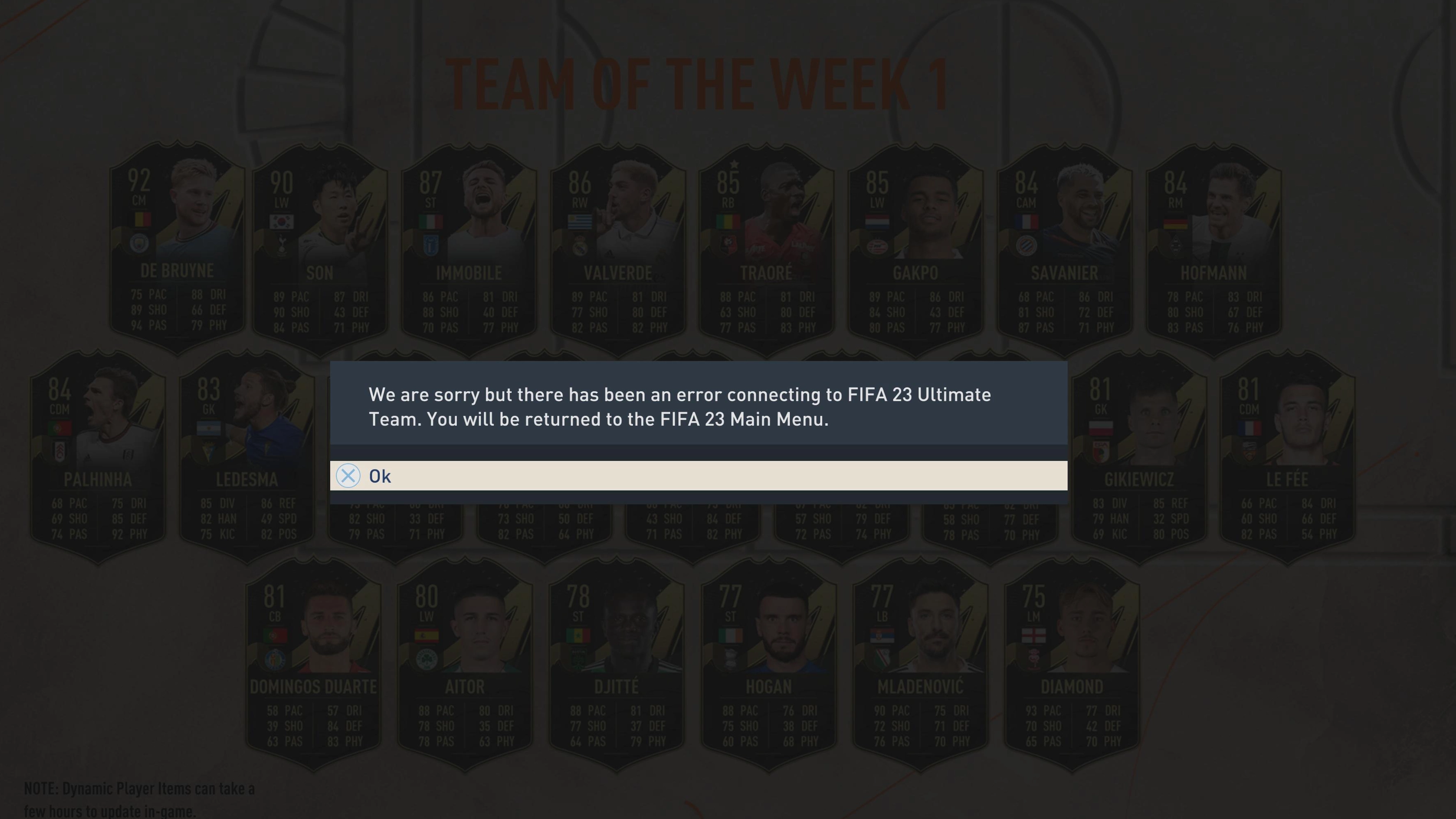 FIFA 23 servers go down during early access launch