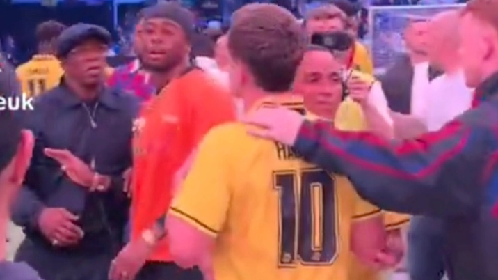 Ian Wright clashes with ex-Man Utd star at Baller League as tensions spill over following Troy Deeney red card