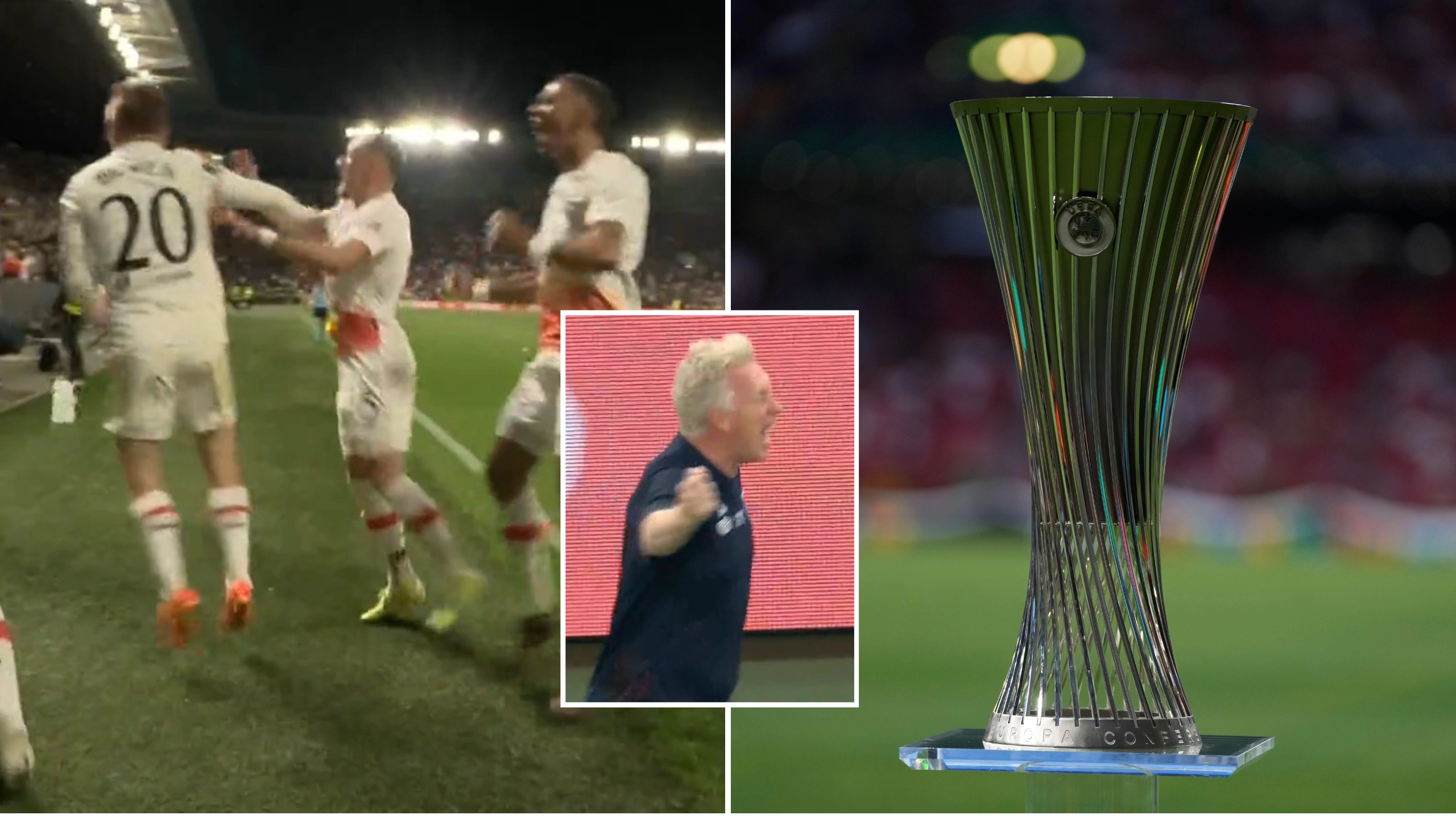 West Ham win Europa Conference League, the limbs when Jarrod Bowen scored are insane