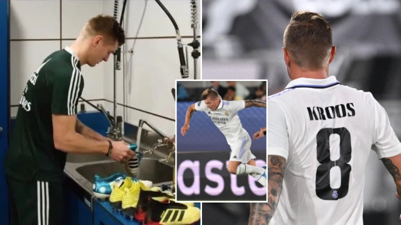 Toni Kroos has said goodbye to his old pair of Adidas Adipure 11pro's, it's a sad day