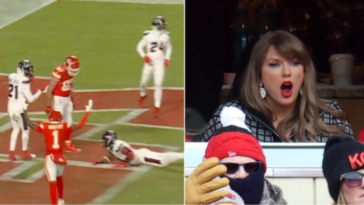 Fans spot 'disgusting' Travis Kelce moment during NFL playoffs as Taylor Swift watches on