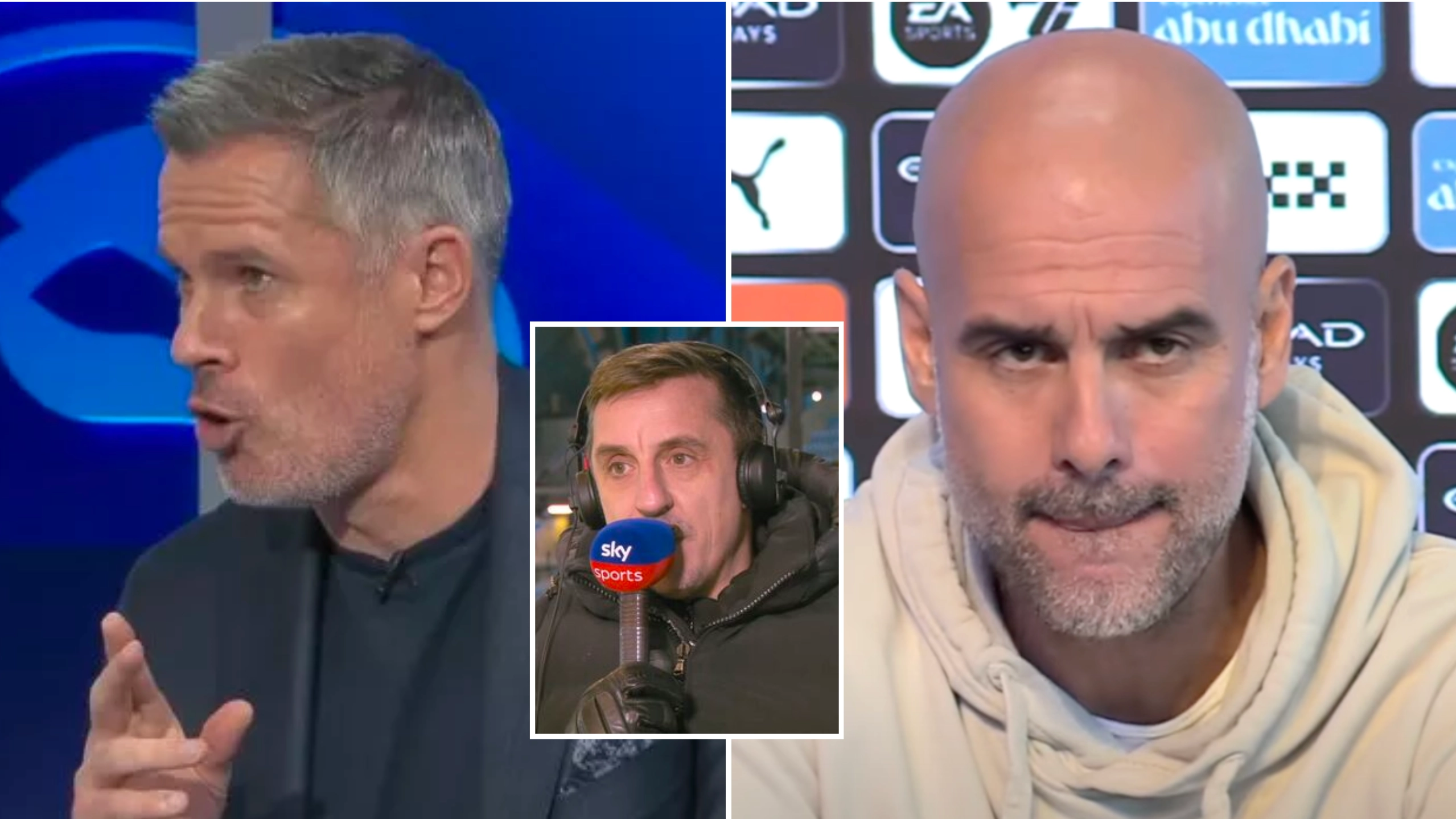 Jamie Carragher fires back at Pep Guardiola after Man City manager's brutal Liverpool dig