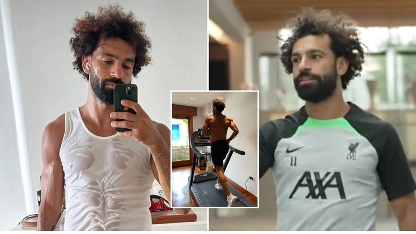 Mo Salah completes 7km run on treadmill in ridiculous time, he's a machine